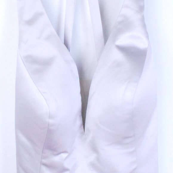 NWT Sorella Vita Satin and Chiffon Bridesmaid Dress Platinum Wedding Gala Ball - Picture 5 of 16